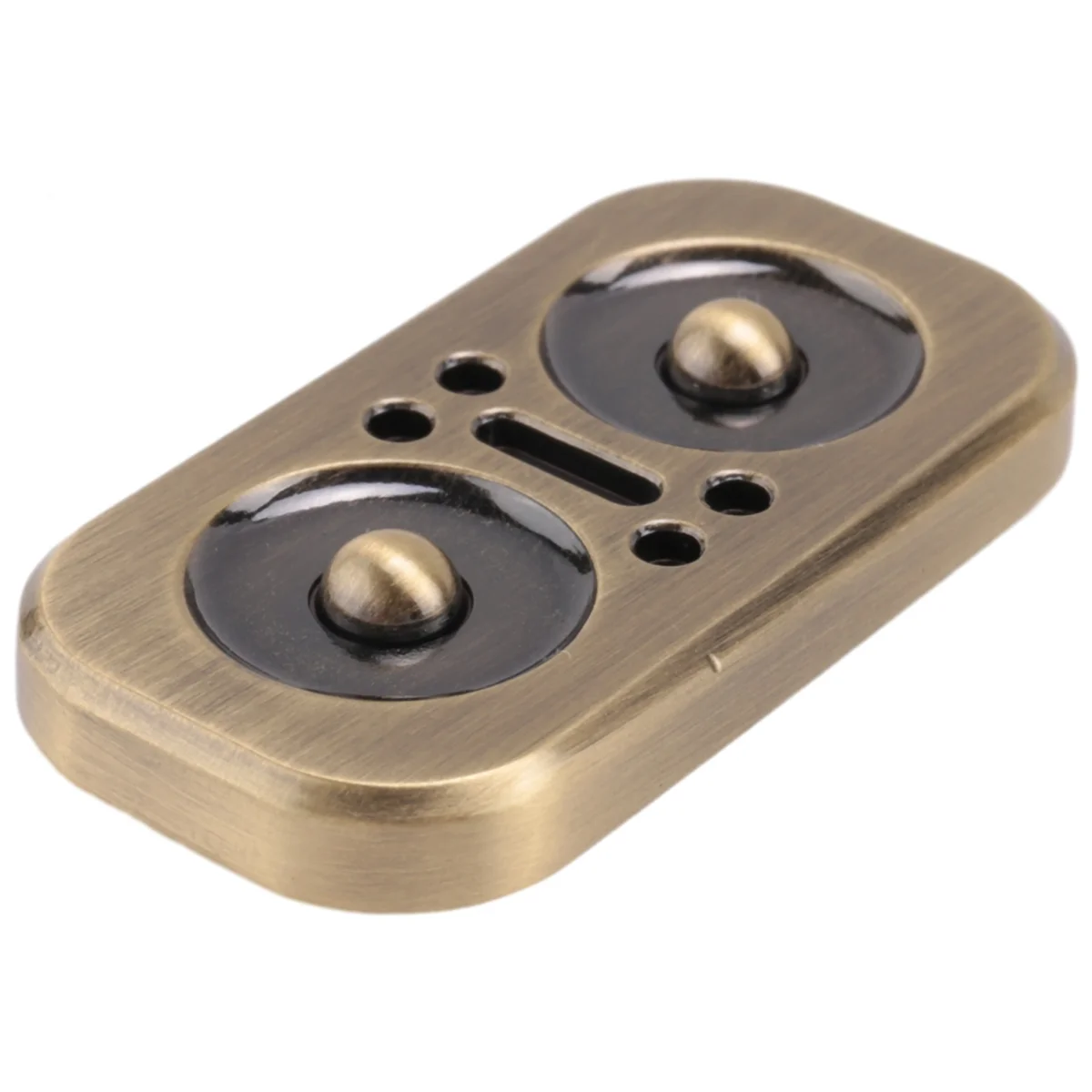 A72I นกฮูก Fidget หมุน Slider EDC ผู้ใหญ่โลหะความวิตกกังวลความเครียดบรรเทาของเล่น,Antique Bronze