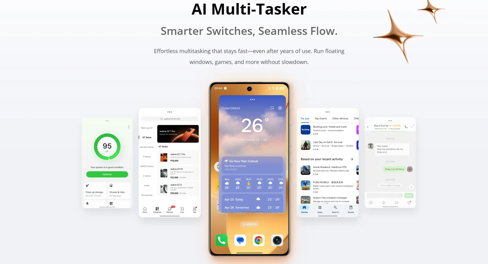 Globale Version realme 15 Pro 5G Smartphone Snapdragon 7 Gen 4 Chip 144 Hz HyperGlow 4D Curve+ Display Display 7000 mAh Akku – Detail 9