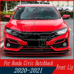 Per Honda Civic 10th Hatchback & Si 2020 2021 paraurti anteriore per auto Spoiler Splitter diffusore staccabile Body Kit Cover Guard