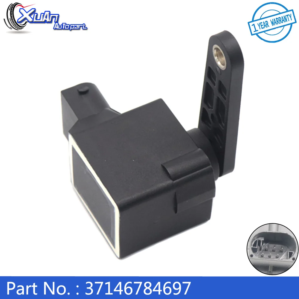 XUAN Suspension Height Headlight Level Sensor Rear 37146784697 for BMW E39 E46 E53 E60 E61 E65 E66 E67 E83 E85 E86 E89 X5 Z4 X3