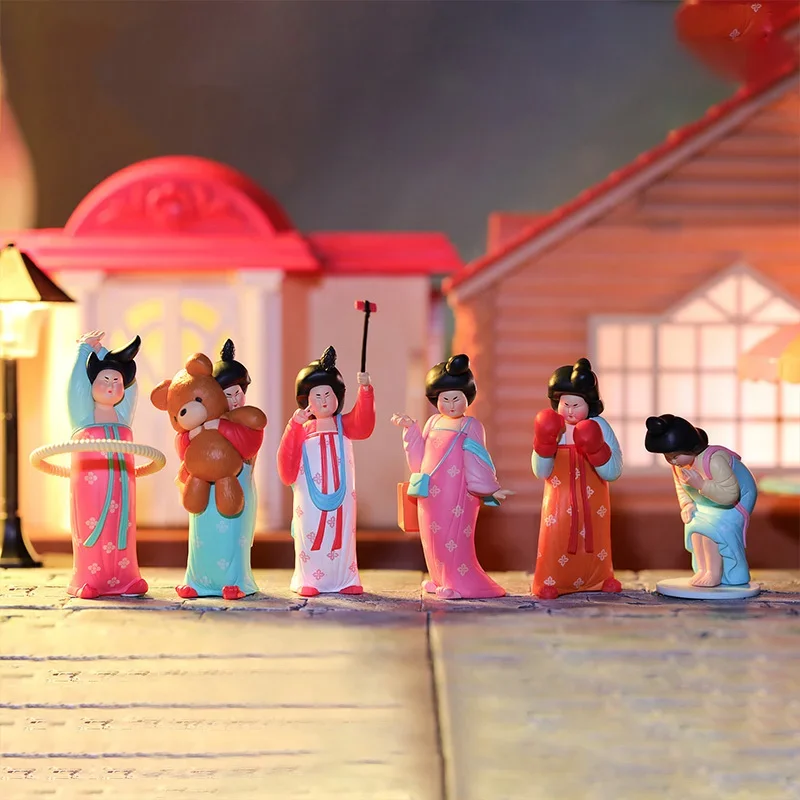 

Blind Random Box Toys Modern Life of Ladies In The Tang Dynasty Chinese Style Figure Surprise Box Kawaii Model for Girls Gift