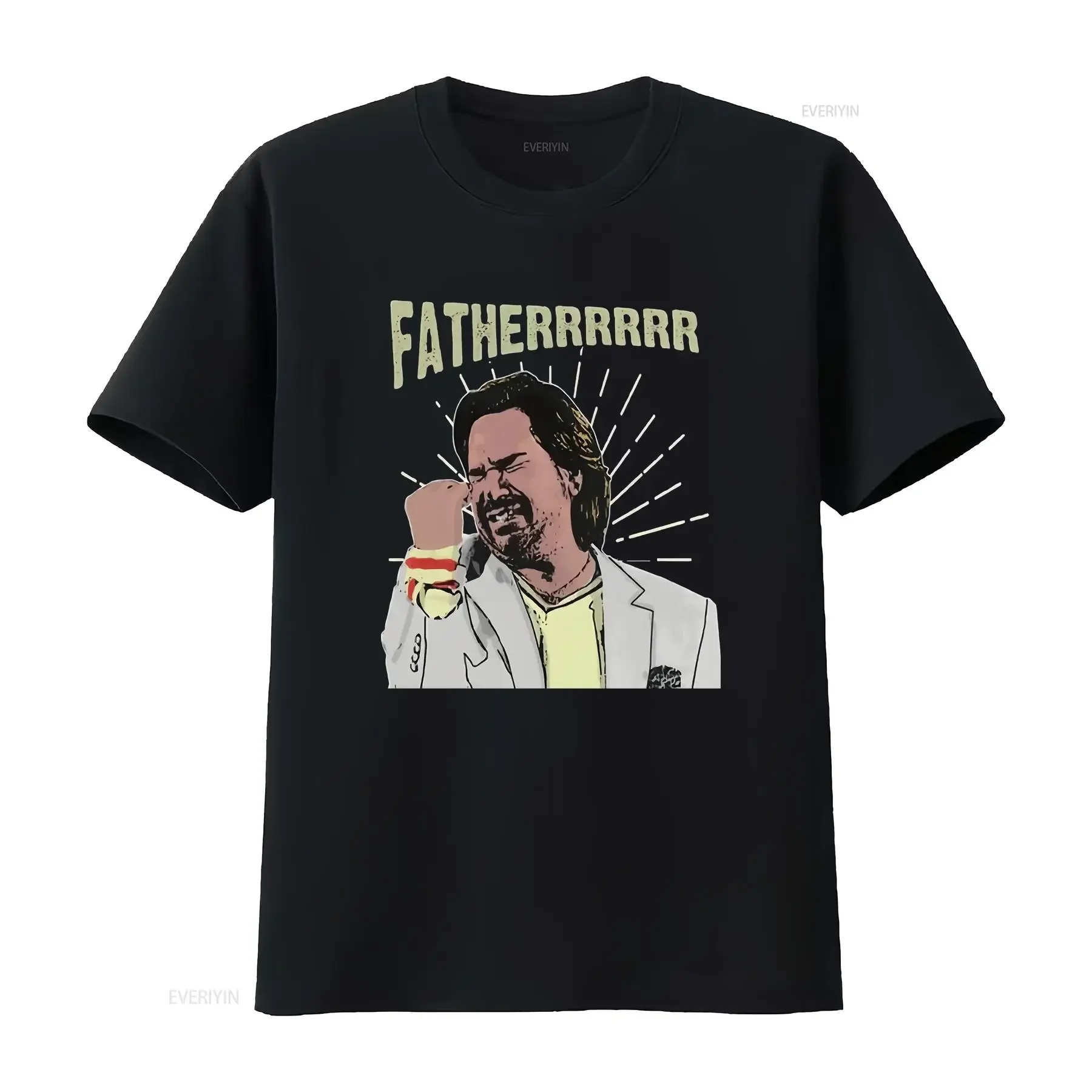 New Limited art Fatherrrrr The It Crowd T Shirt vintage Washed Casual Breathable Stretched designer clothes Slightly Soft