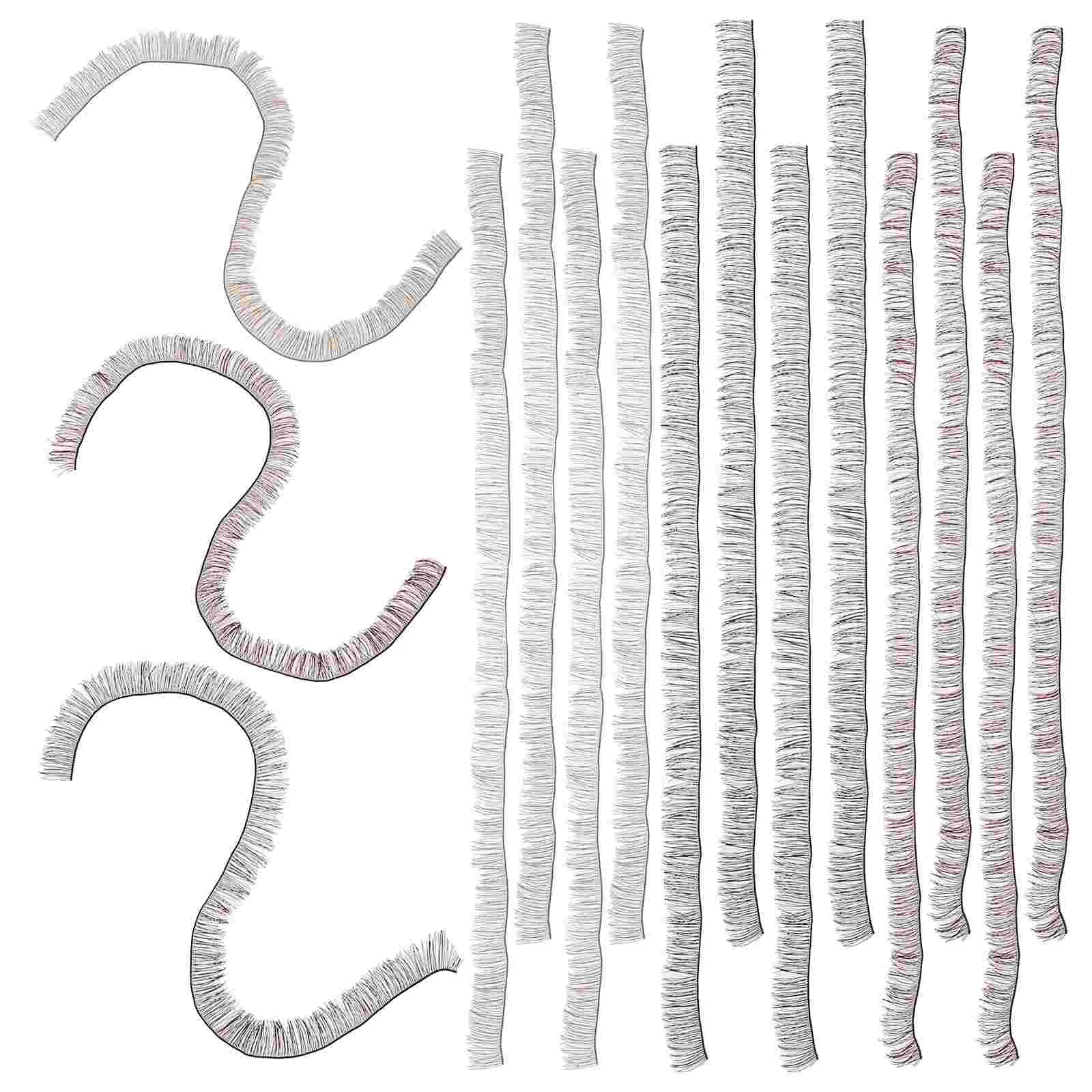 

15 Pcs Eyelashes Crafts Fake Charms Jewelry Making Tablet Trimmer Decorative Strips Accessories
