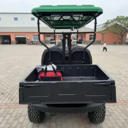 2024 72V Electric Golf Cart 4+2 Seater Lithium 5KW 7KW AC Motor AC Motor Off Road Golf Cart Hunting Golf Buggy With Cargo Box