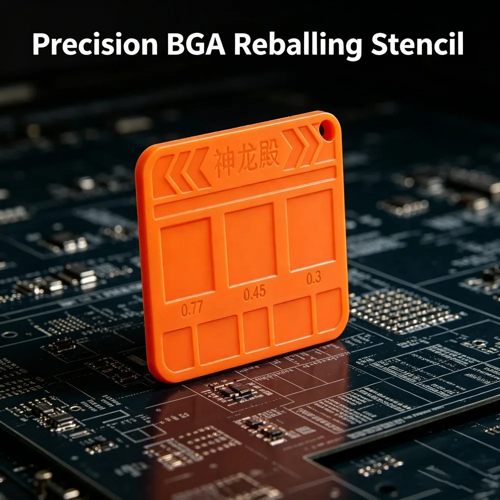 Small Orange Magnetic Silicone Reballing Mat Multi Compartment IC Position Plate For Mobile Motherboard Soldering Supplies