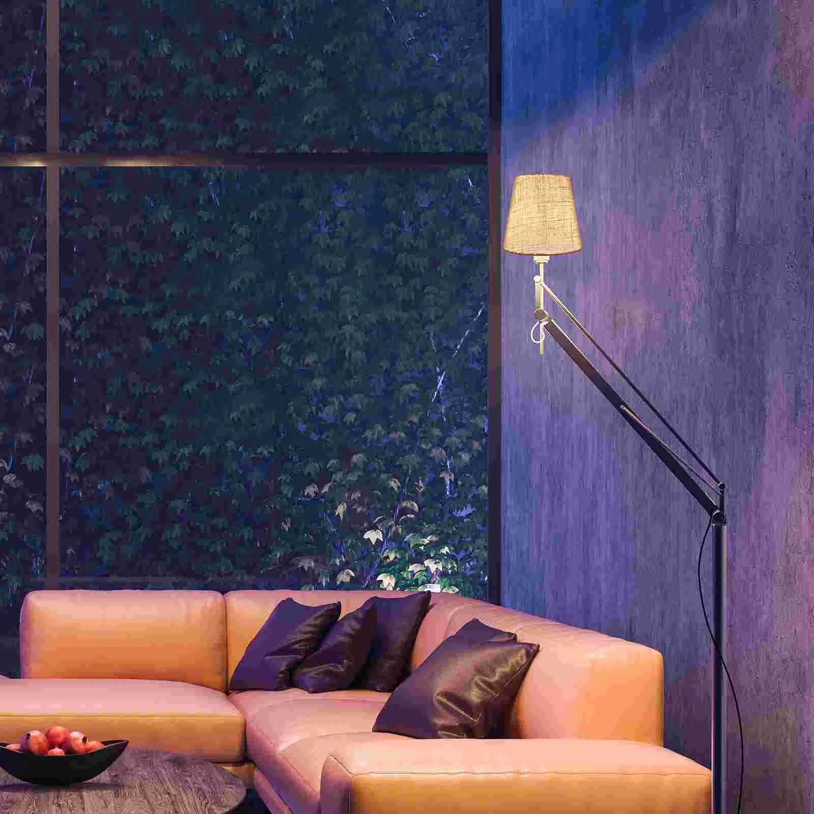 2 pçs lâmpadas de assoalho pano tons decorativos exportação luz mesa lustre abajur