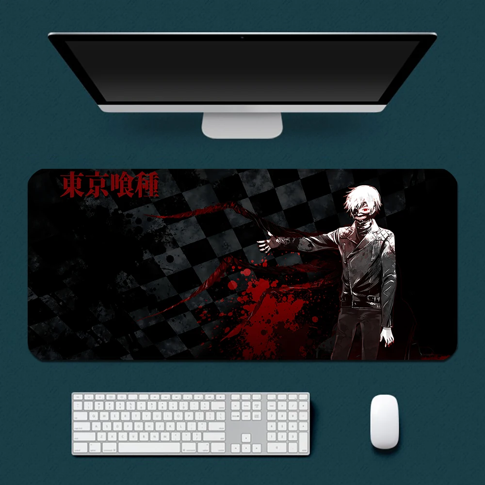 Japan Anime Tokyo Ghoul Mousepad HD Printing Computer Gamers Locking Edge Non-slip Mouse Pad XXL90x40cm Keyboard PC Desk Pad