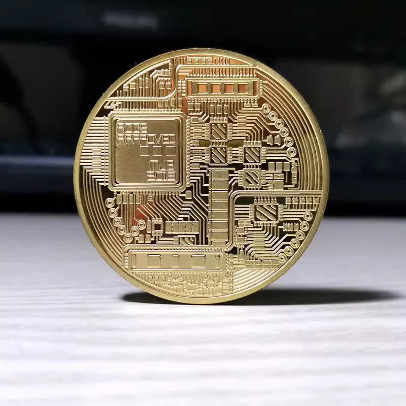 Moneda Bitcoin de Metal dorado y plateado, juego de búsqueda del tesoro de 40MM para adultos y niños, regalos conmemorativos, colecciones de arte, 12 Uds.