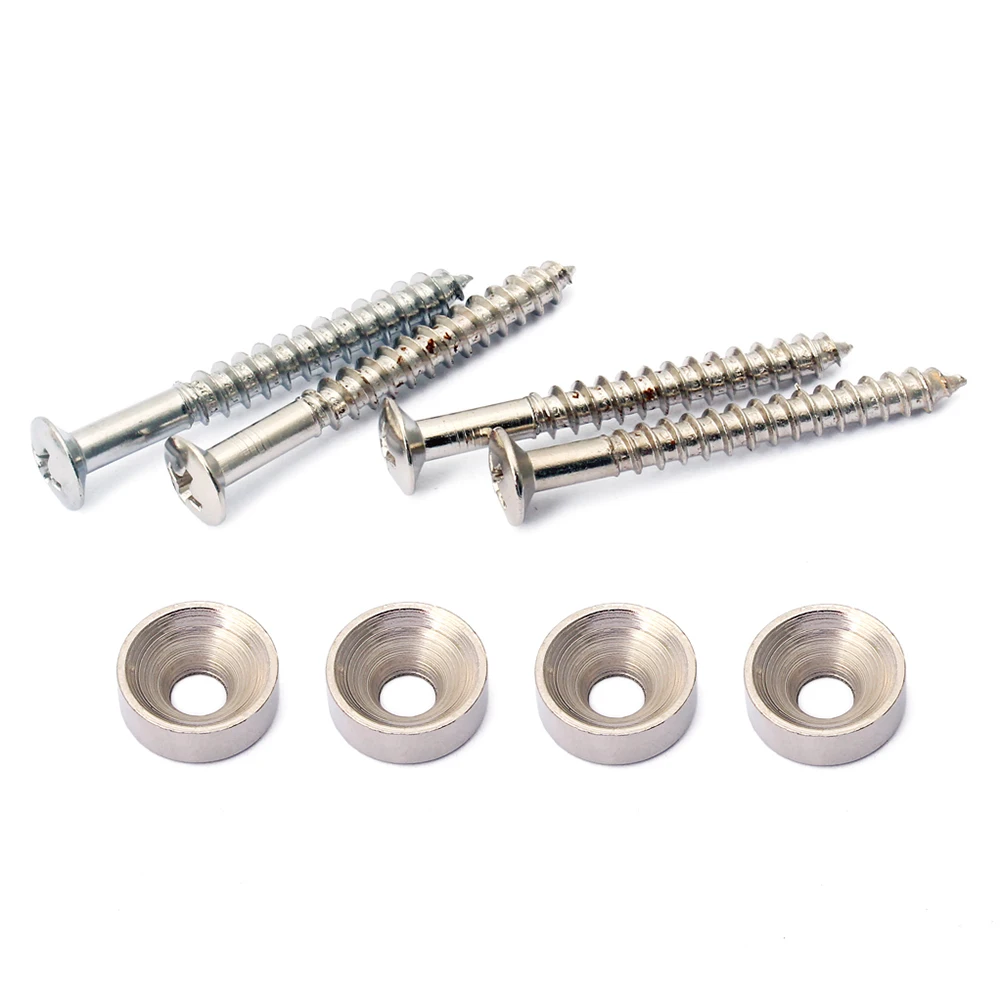 

4pcs Pressure Handle Buckle Neck Joint Bushings Bolt for Guitar Bass Metal Lightweight Connector Guitar Parts