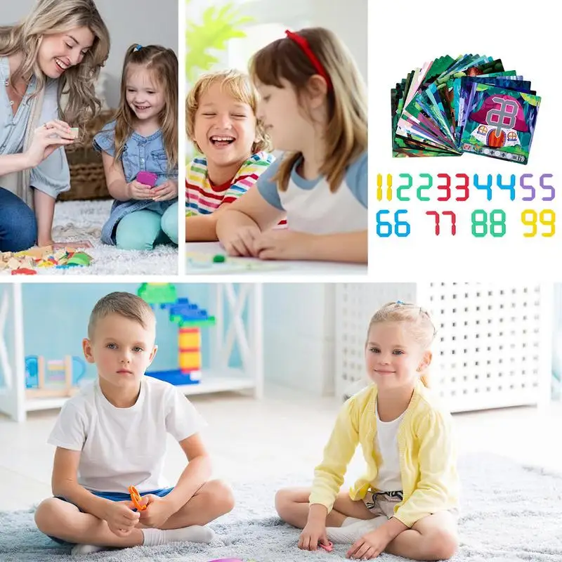 Math Games Puzzles Jigsaw Numbers Puzzles Flashcards Color Cognition Matching Puzzle Game For Toddler Boy Girl 3 Years