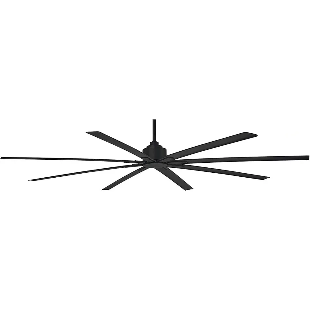 

84 Inch Outdoor Ceiling Fan with DC Motor, Coal Black Finish Acrylonitrile Butadiene Styrene