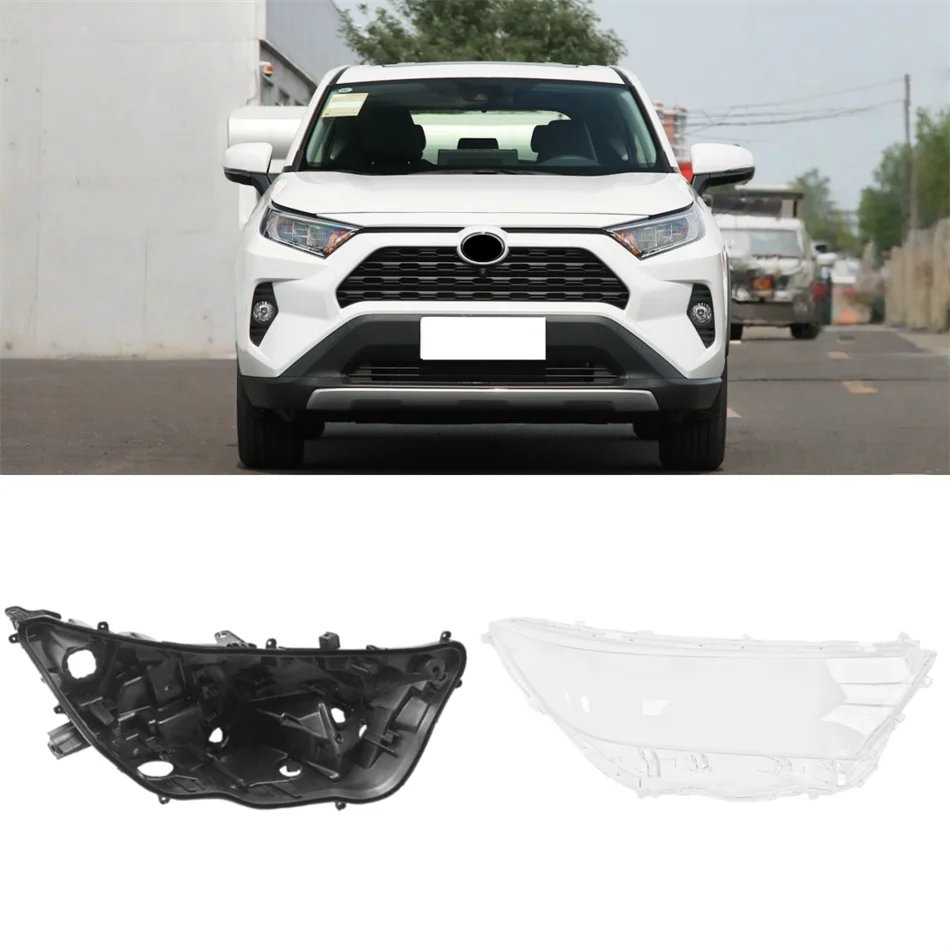 

Для Toyota RAV4 Auris 2019 2020 2021 2022, запасные части для салона автомобиля, фары, стеклянные основания для фар капота автомобиля