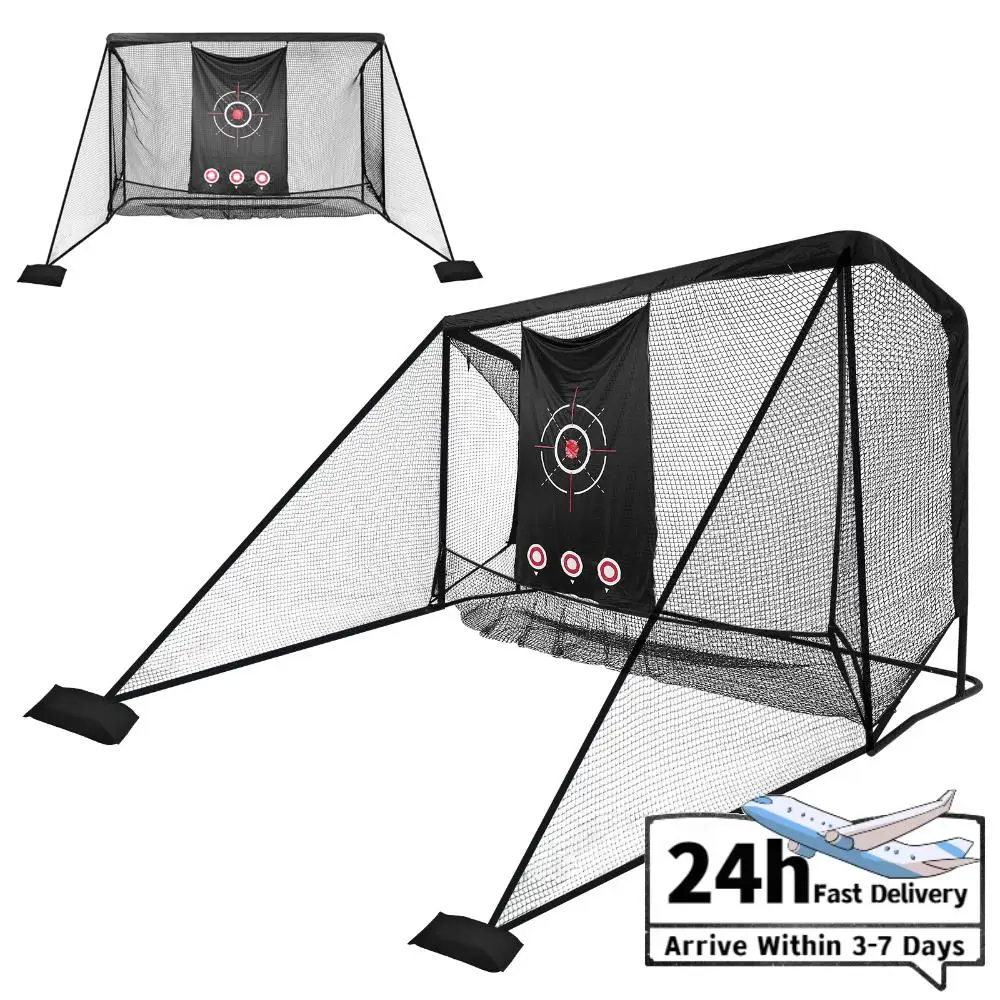 

Сетка для тренировок по гольфу 10x7 футов, сверхпрочная, для симулятора гольфа, для отработки ударов и чиппинга на заднем дворе, для использования на улице и в помещении