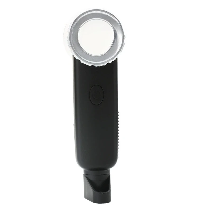 USB Charging High Power Jewelry Magnifying Glass Purple Light LED Light HD Teachers with Flashlight