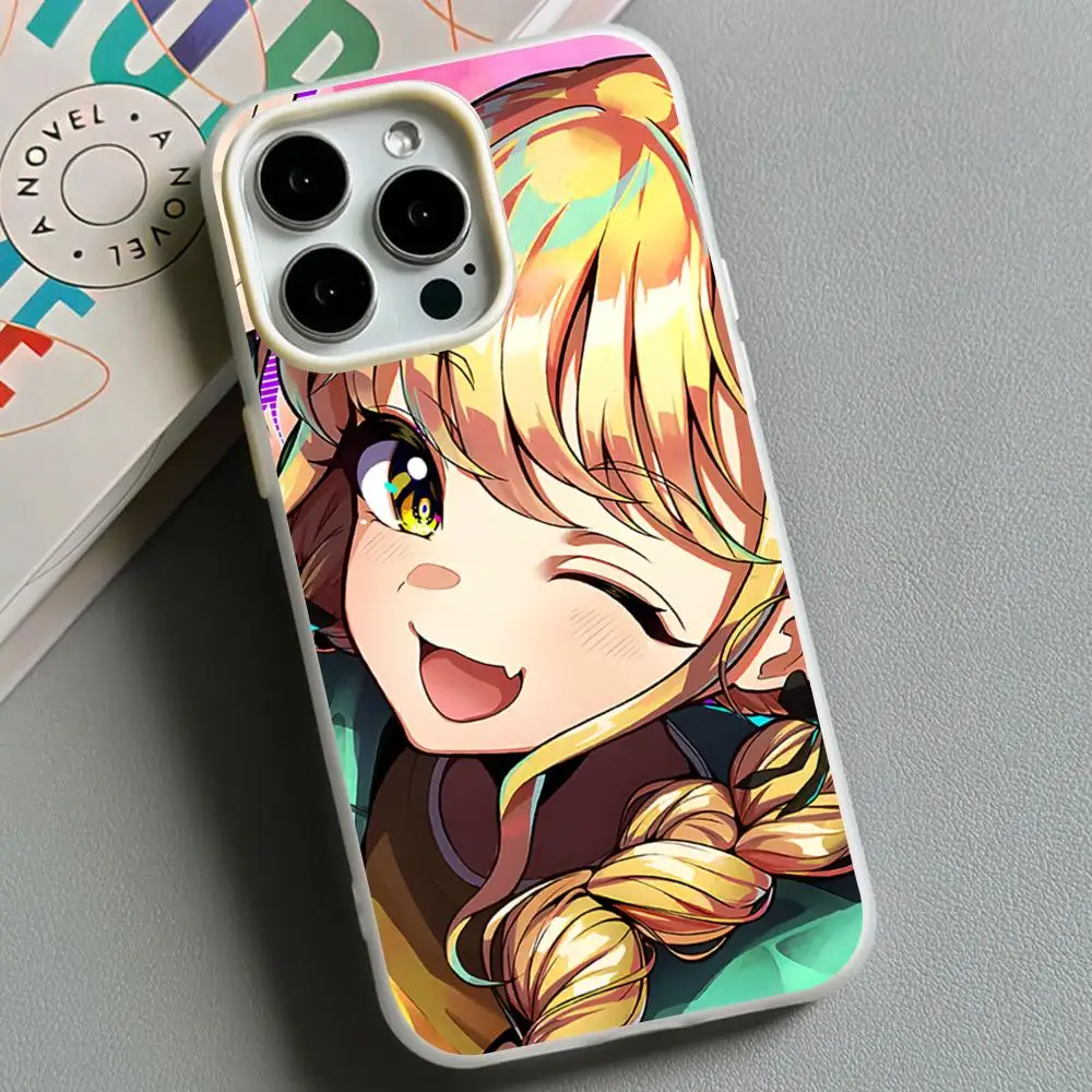 Fujita Kotone Jelly Double layer White Mobile Phone Case for iPhone 17 16 15 14 13 12 11 Air Pro Max Plus Protective