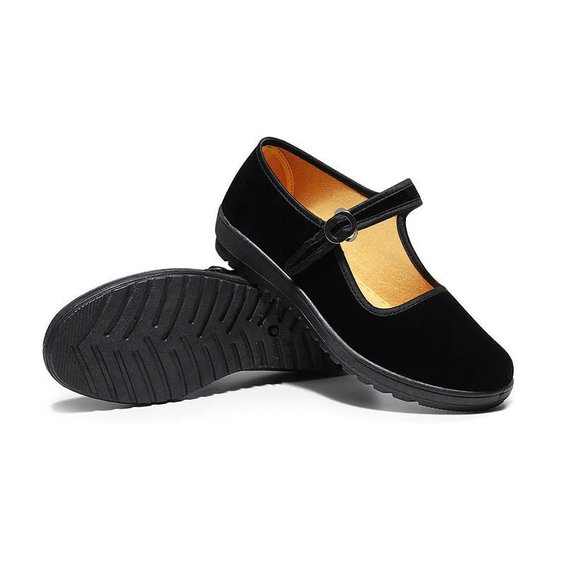 Spring Ladies Black Flats Ballerinas Mary Janes Casual Women Flat Platform Shoes Comfortable Female Shoes Slip On Shoes Woman