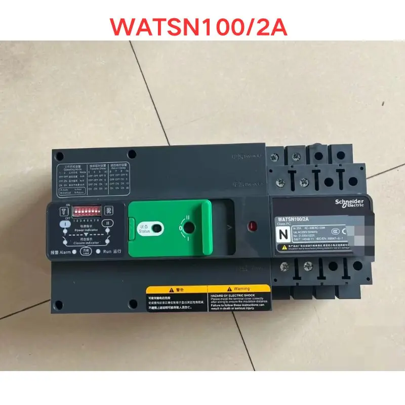 

Used WATSN100/2A Dual power automatic transfer switch Functional test OK