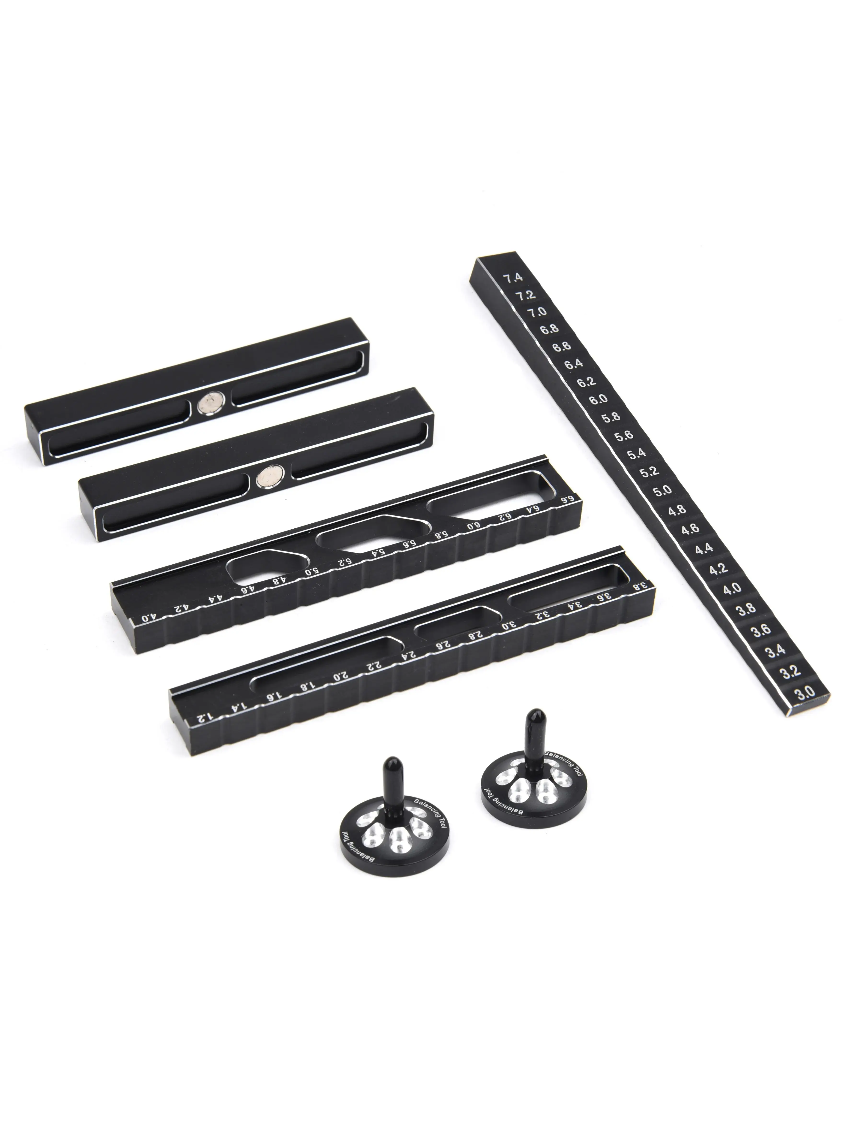 RC Height Ruler Tool or Chassis Droop Gauge Support Blocks Chassis Measureing Setting Gauge Set-UP Kit for 1/10 RC Car