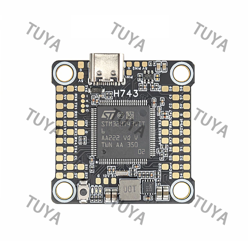 H743 Dual BEC 5V 10V OSD HD Dual Gyro Flight Controller 3-8S LiPo Blackbox for 13-15 Inch Racing Drone FPV