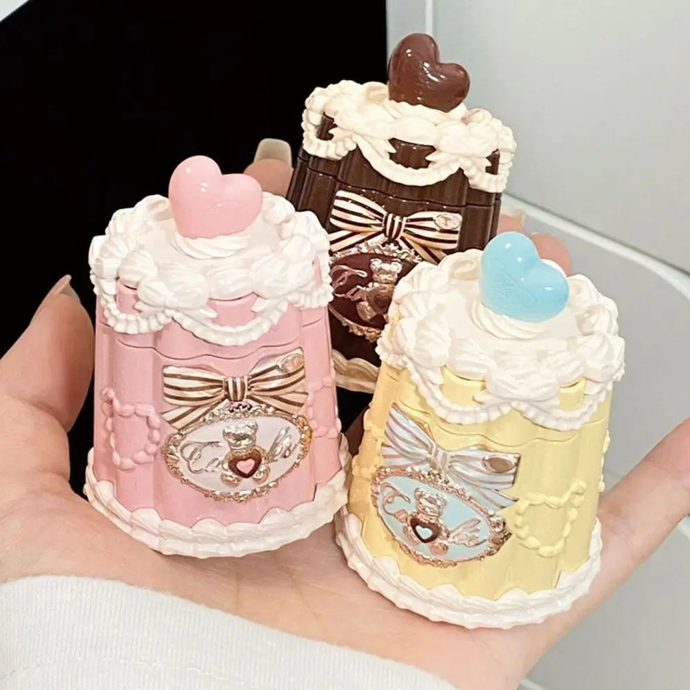 Doce urso em pó blush corretivo sombra de olho brilho labial cintilante brilho labial espelho brilho labial hidratação de longa duração geléia labial
