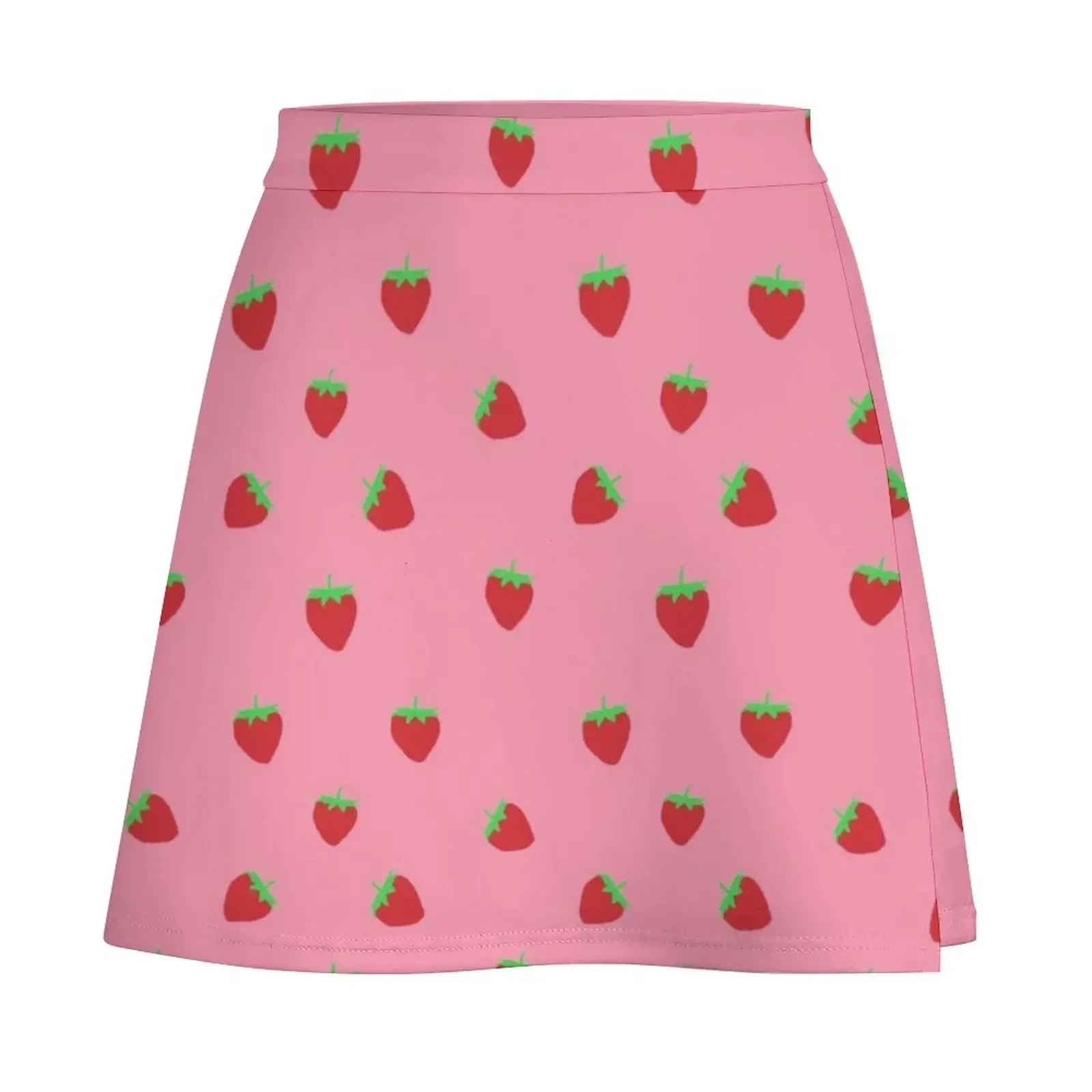 strawberry Mini Skirt 90s vintage clothes Woman skirts