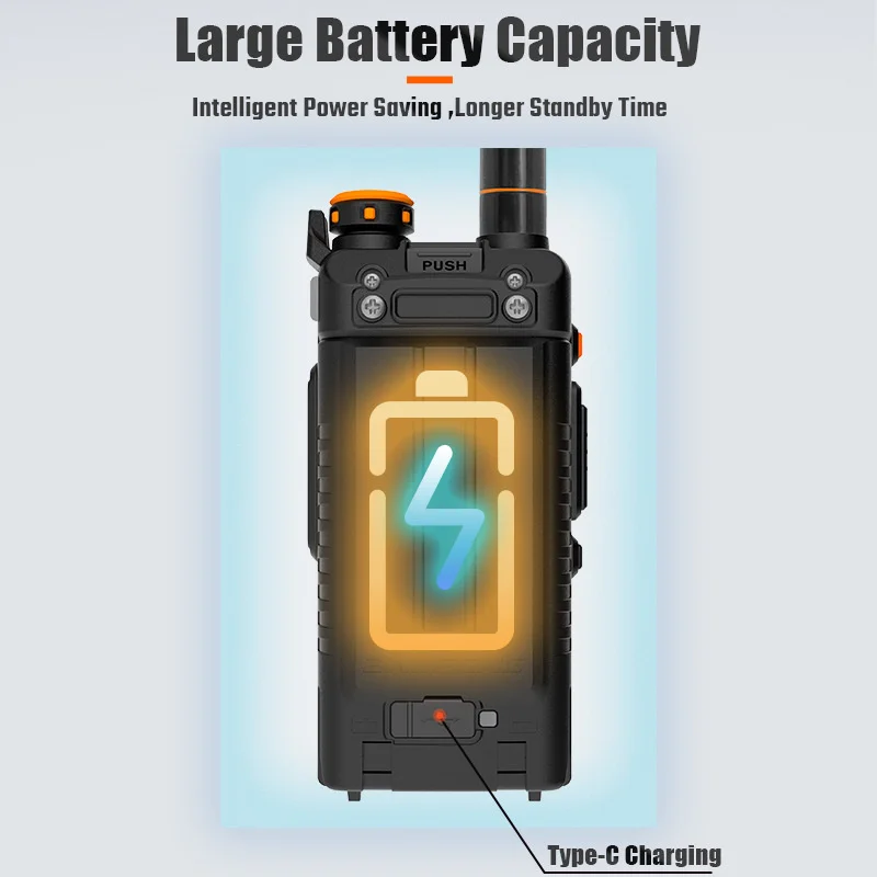 Baofeng K5 Plus Двухдиапазонная высокомощная рация дальнего действия 2500 мАч перезаряжаемая двухсторонняя рация NOAA портативный трансивер ЕС Pl