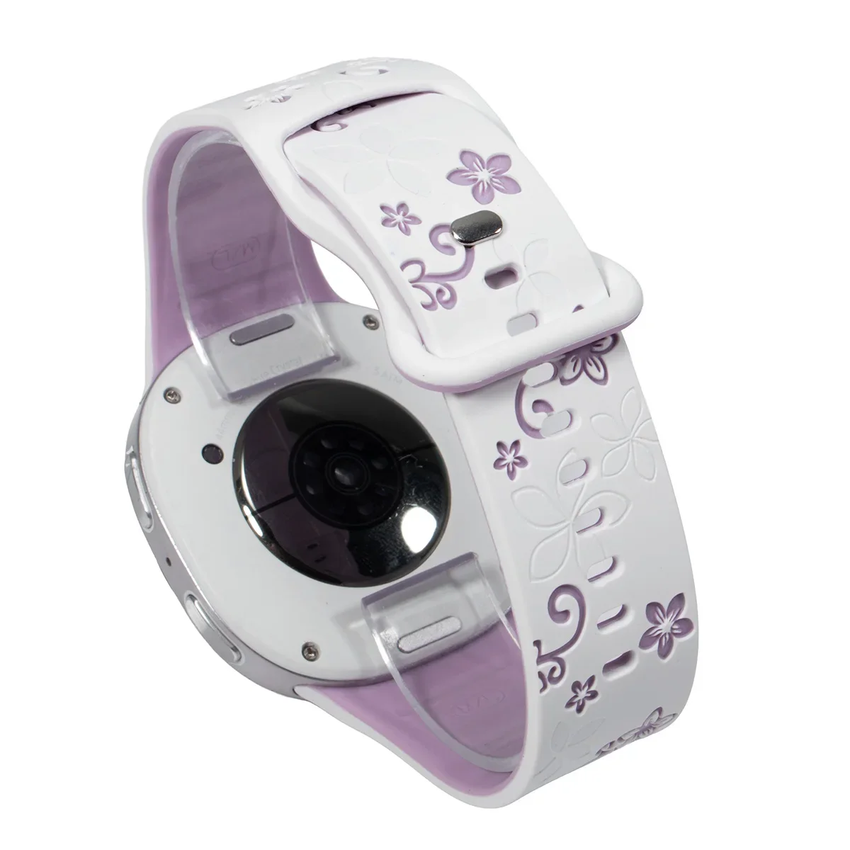Bedrucktes Design-Armband für Samsung Galaxy Watch8 9 40 44mm Silikonband mit Gravur für Galaxy 8Classic 46 Blumenmuster-Armband – Detail 12