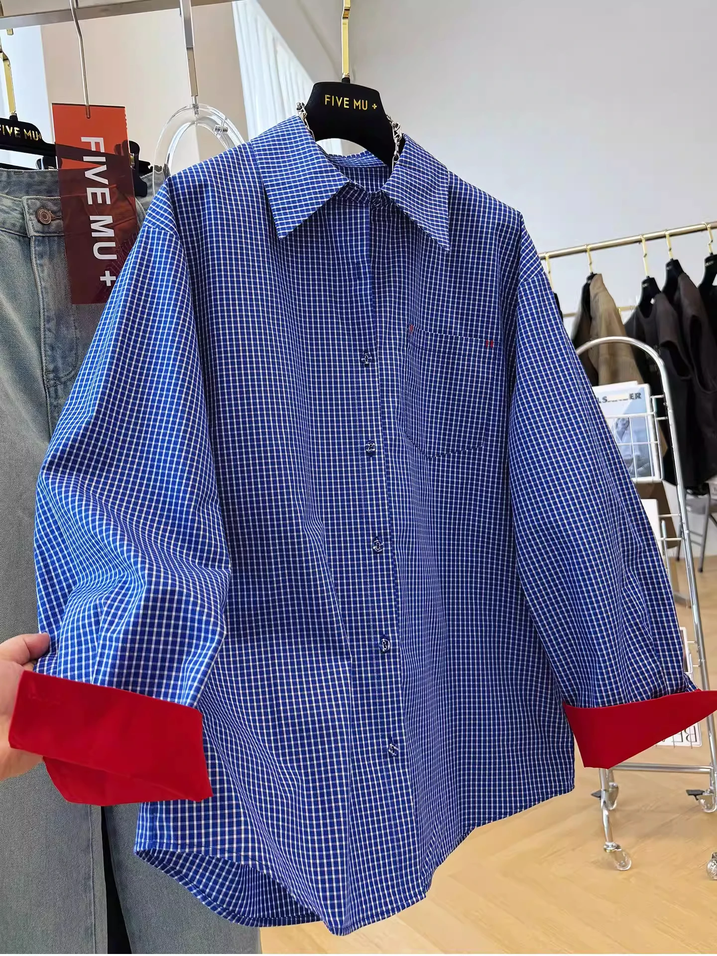 

plus Size 300 Pou Plaid irt Men Women Spring Autumn Loose Slimming Color Blo Long Sve irt Breathable Comfortable