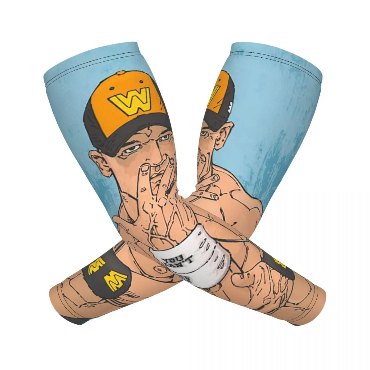 

John Cena Respect Earn It Cartoon Wrestler Arm Sleeves Мужчины Женщины Защита от солнца и ультрафиолета Татуировки Cover Up Спортивное охлаждение Велоспорт