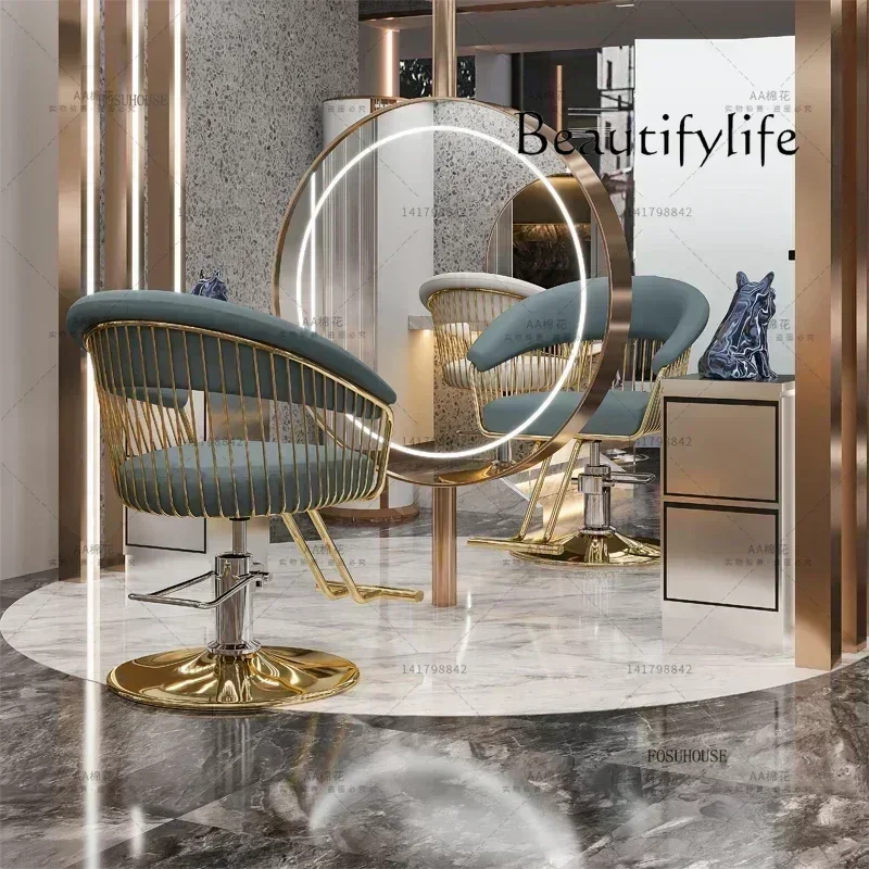 BJ كرسي الحلاق كرسي دوار قابل للرفع صالون تجميل تصفيف الشعر كرسي صالون الأثاث الشمال كراسي الحلاق صالون حلاقة Professi #4