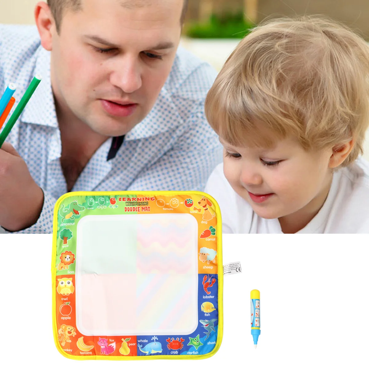 

2Pcs Eco-Friendly Painting Cloth for Boys Girls Drawing Writing Graffiti Perfect Educational Tool Painting Cloth