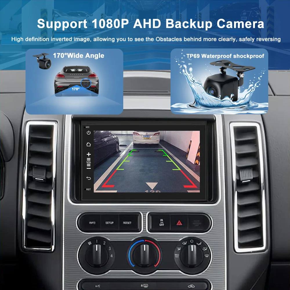 7“ Apple CarPlay Android auto 6-128GB (8CORE) For Ford Expedition 2007-2014 Screen Android15 Head Unit GPS Navigation Radio