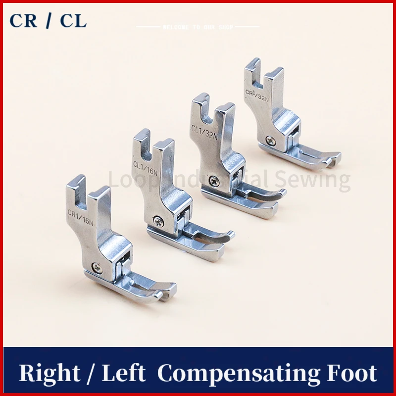 CR1/16N CR1/32N CL1/16N CL1/32N Industrial Sewing Machine Right Left Compensating Presser Foot Made By Steel Lockstitch Standard