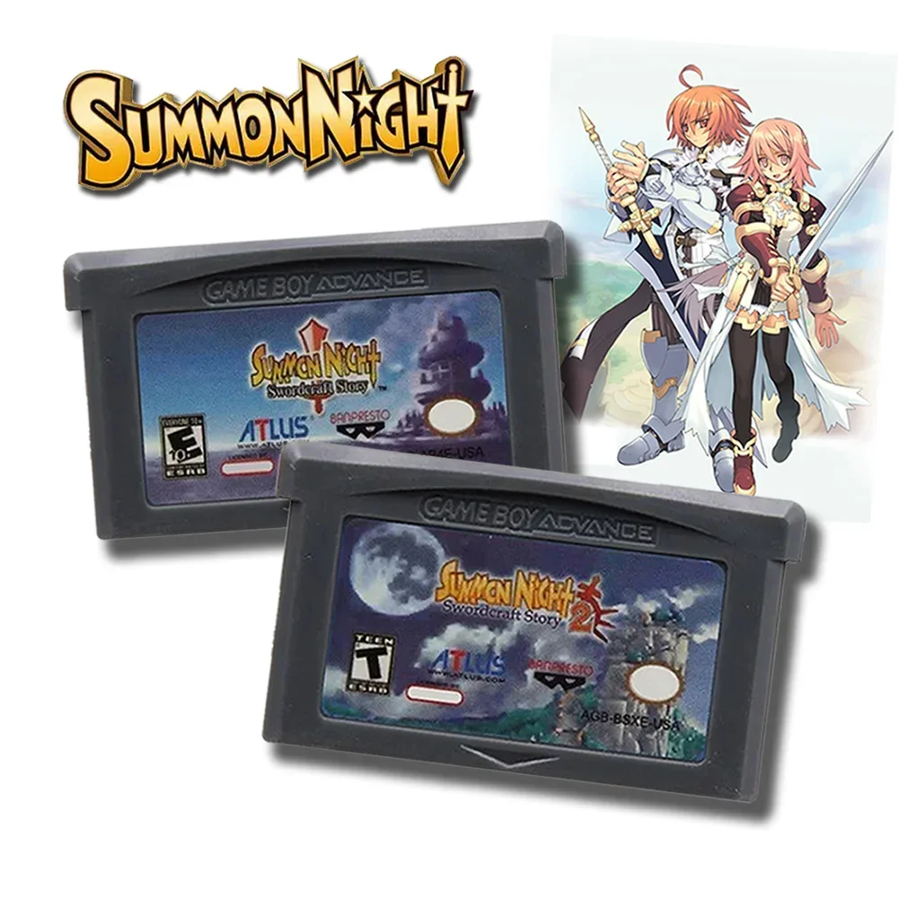 Summon Night 2 GBA NDS 32-битная Игра Cartidge Для Видеоигр Лидер Ночного Времени В Продаже Развивающие Животные И Природа Фэ...