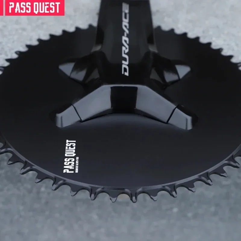 PASS QUEST 110BCD 4 Bolt 1x AERO Chainring for shimano DA9200 R9200 Narrow Wide Chainring 42T-60T 9/10/11/12S