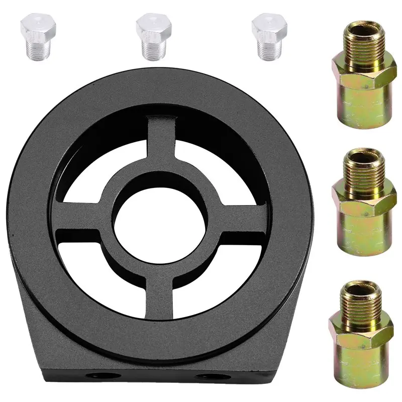 Oil Filter Cooler Sandwich Plate Adapter Universal Oil Sensor Adapter M20 M22 3/4 With Connectors