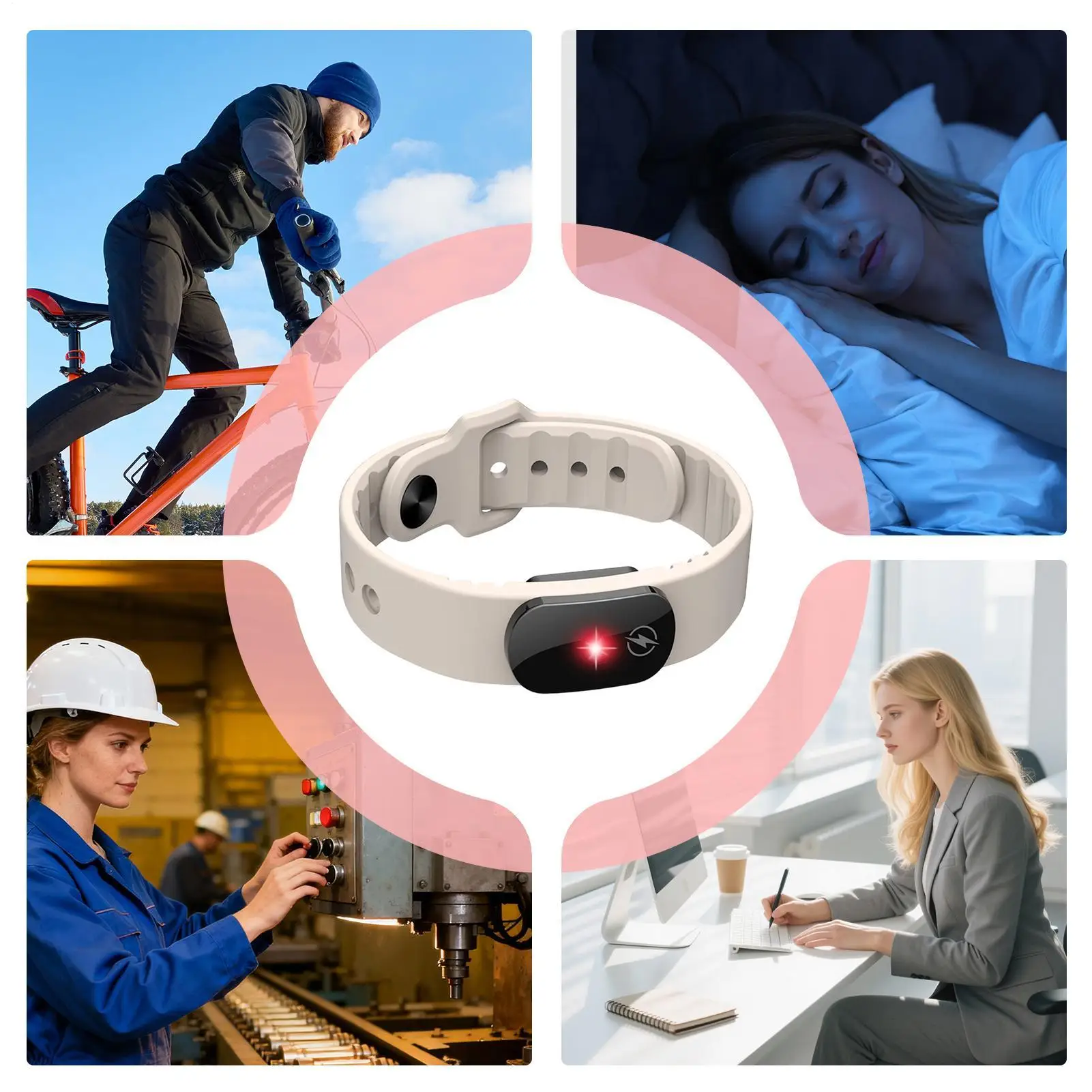 정전기 방지 손목 스트랩 실리콘 정전기 방지 유니섹스 손목 스트랩 겨울용 정전기 제거 접지 스트랩 성인 여성 남성용