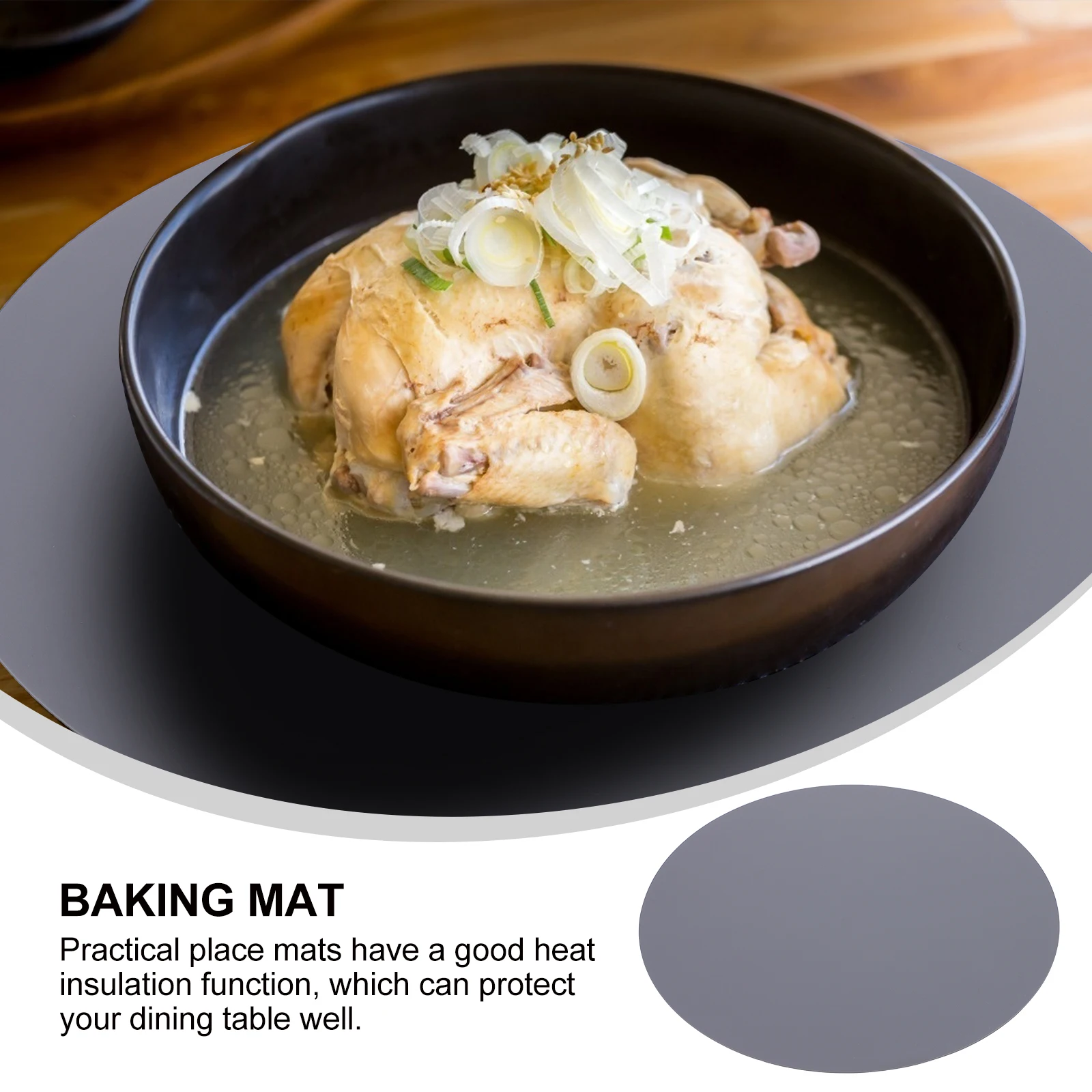 

2 Pcs Micro-wave Oven Silicone Placemat along with Silica Gel Heat Insulation Pad
