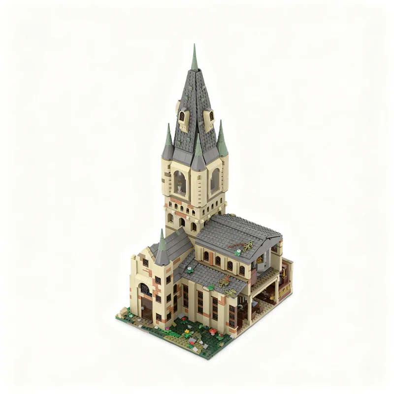 

2184PCS MOC Magic Movie Middle Bell Tower Model DIY Creative Assembly Building Blocks Display Birthday Gift Collectible Blocks