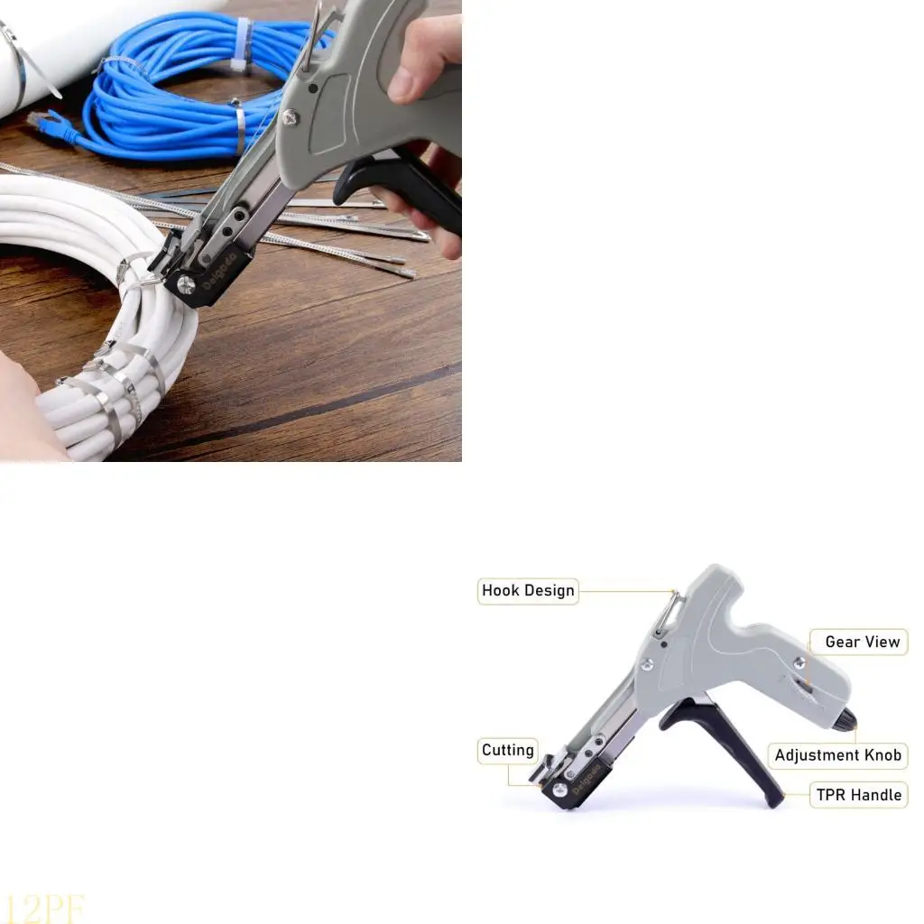 

12PF Practical Metal Fastening Tool Highlighting Modifiable Tension and Ergonomic Handle