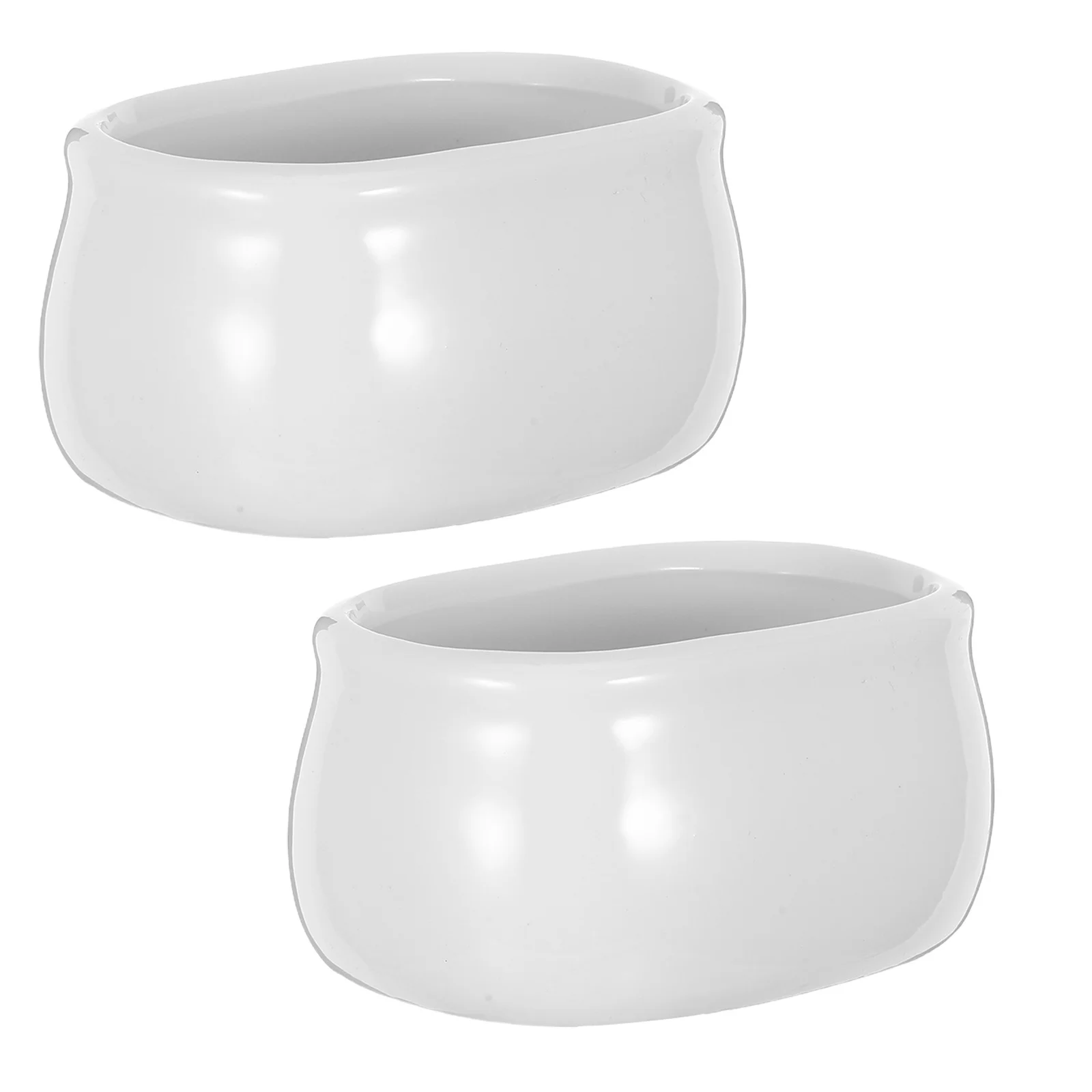 

2Pcs White Porcelain Sugar Packet Holder Tea Bag Dish Set Elegant Multipurpose Kitchen Dining Tableware Sugar Bowls