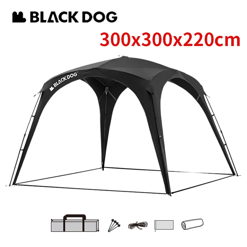 Naturehike BLACKDOG Quick Open Automatic Dome Shelter Tent UPF100+ UV Protection 4-6 Person Docking Tent Large Space Waterproof