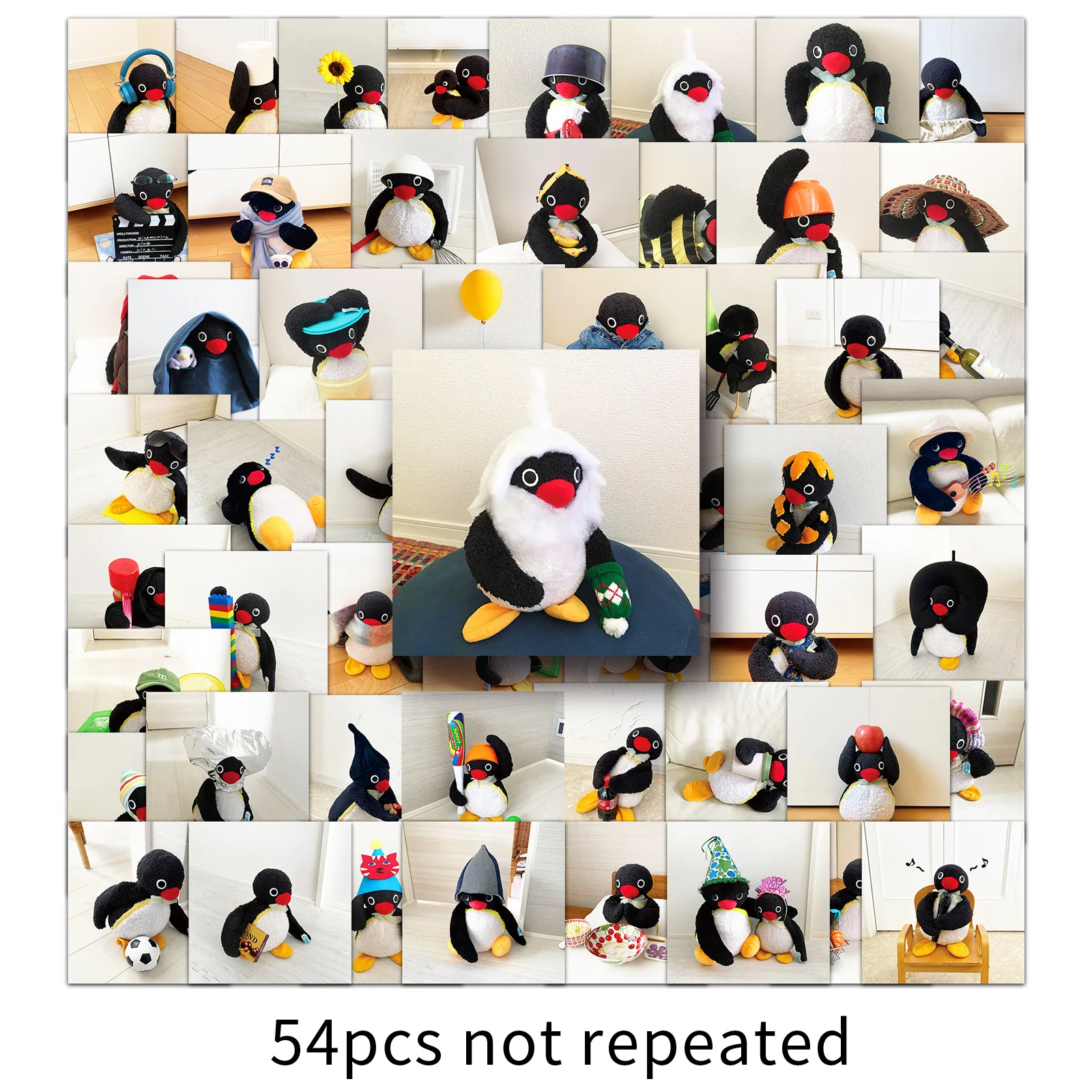 10/30/54 pçs bonito pinguim adesivos kawaii pinguim dos desenhos animados adesivo animal meme decalques bagagem portátil telefone guitarra bicicleta skate