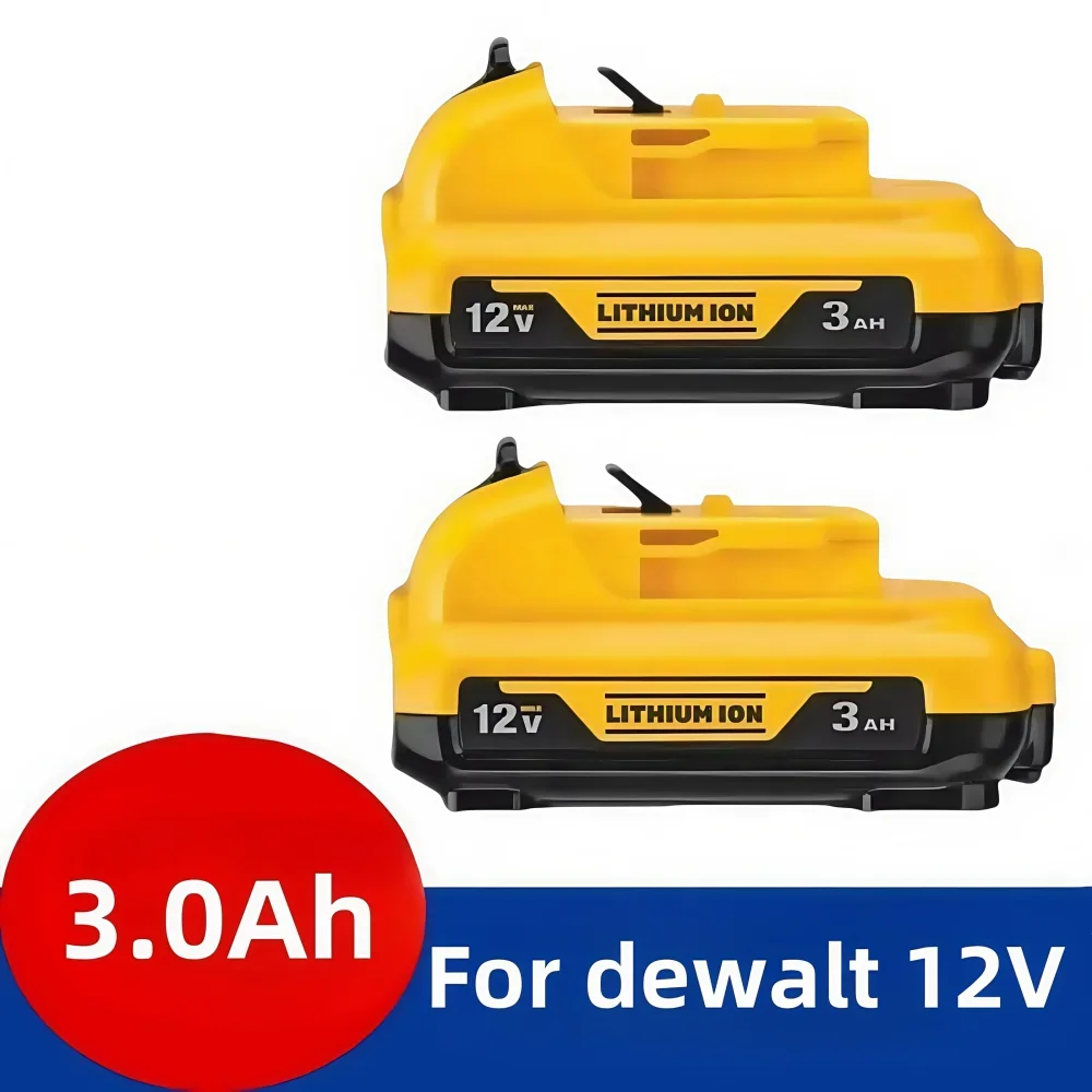 

1-3Pack 10.8V/12V 3.0Ah Volt Max Lithium Battery For Dewalt DCB120 DCB123 DCB122 DCB127 DCB124 DCB121 Li-ion Power Tools Battery