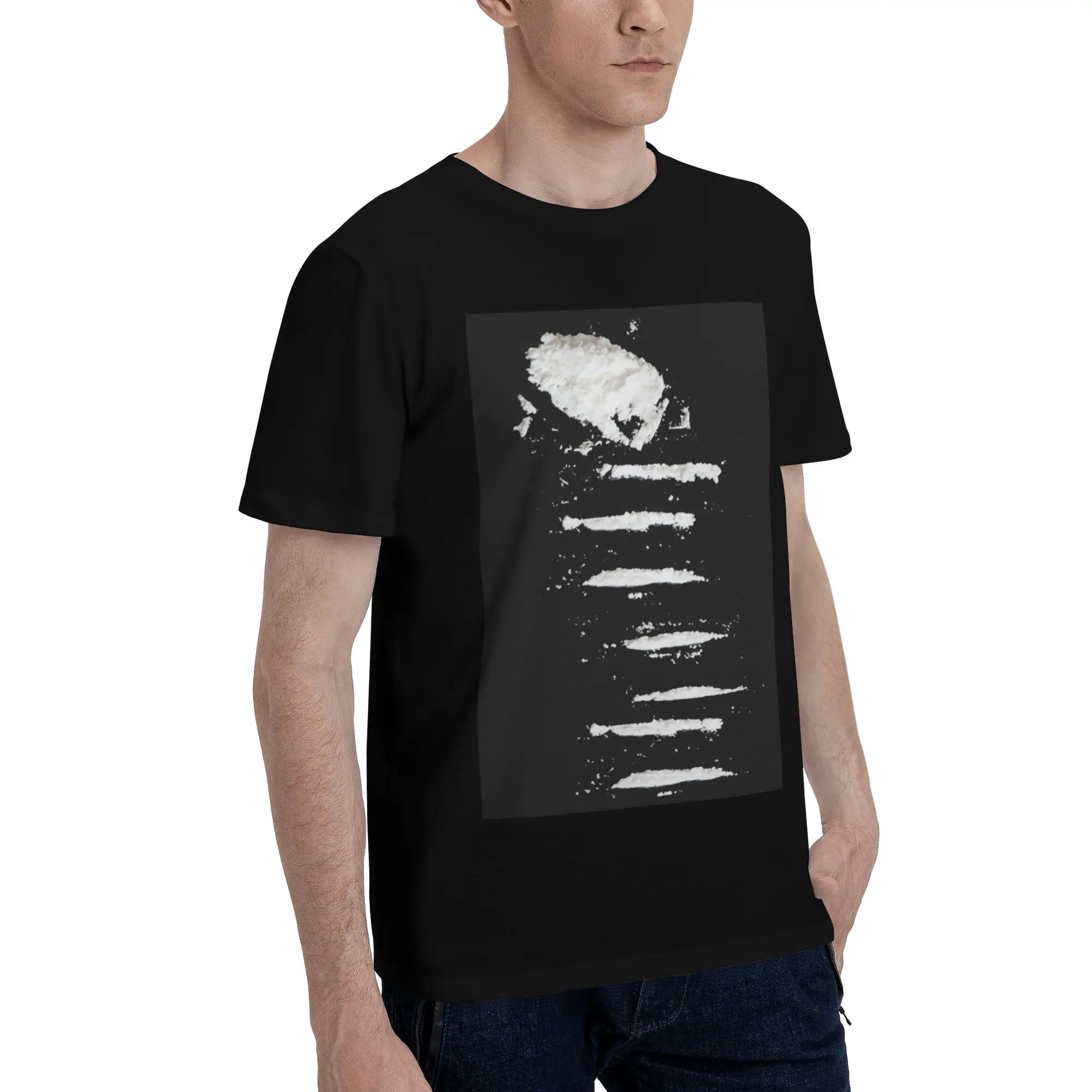 

Cocaine 2 Men T-Shirt Plus Size T Shirts Men's O-Neck Cotton Tees Short Summer Male
