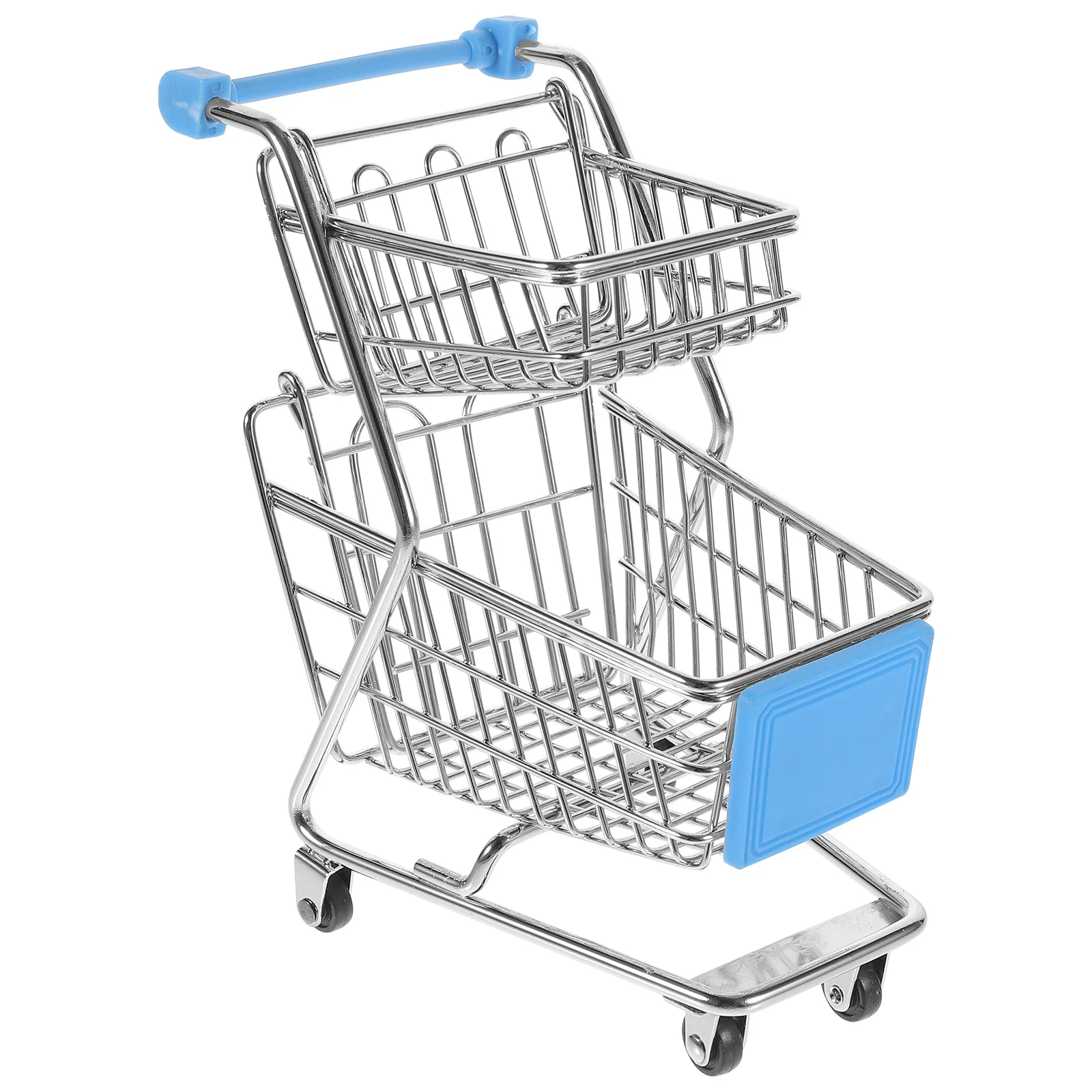 عربة تسوق صغيرة عربة تسوق صغيرة منظم سطح المكتب سلة التخزين حامل ماكياج ديكور المنزل والمكتب