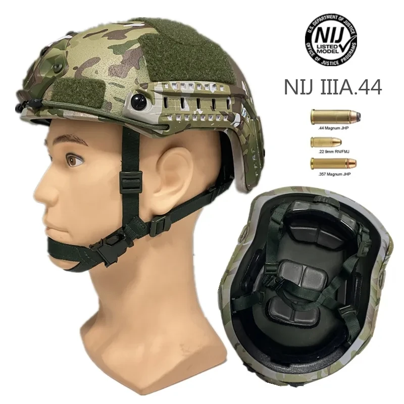 Ballistic ACH high cut Combat helmet Kevla high quality bulletproof helmet NIJ IIIA FAST Wendy\'s suspension pad ballistic helmet