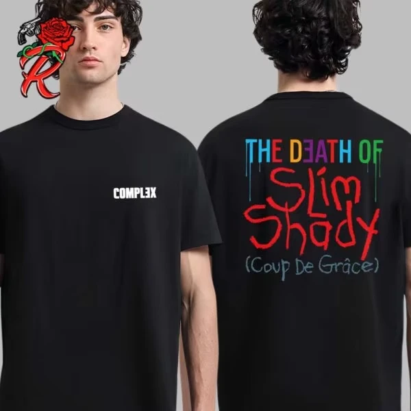 Eminem The Death Of Slim Shady rare Design Black T shirt Remake tee NH19761 vintage Washed Top For Everyday Wear homme