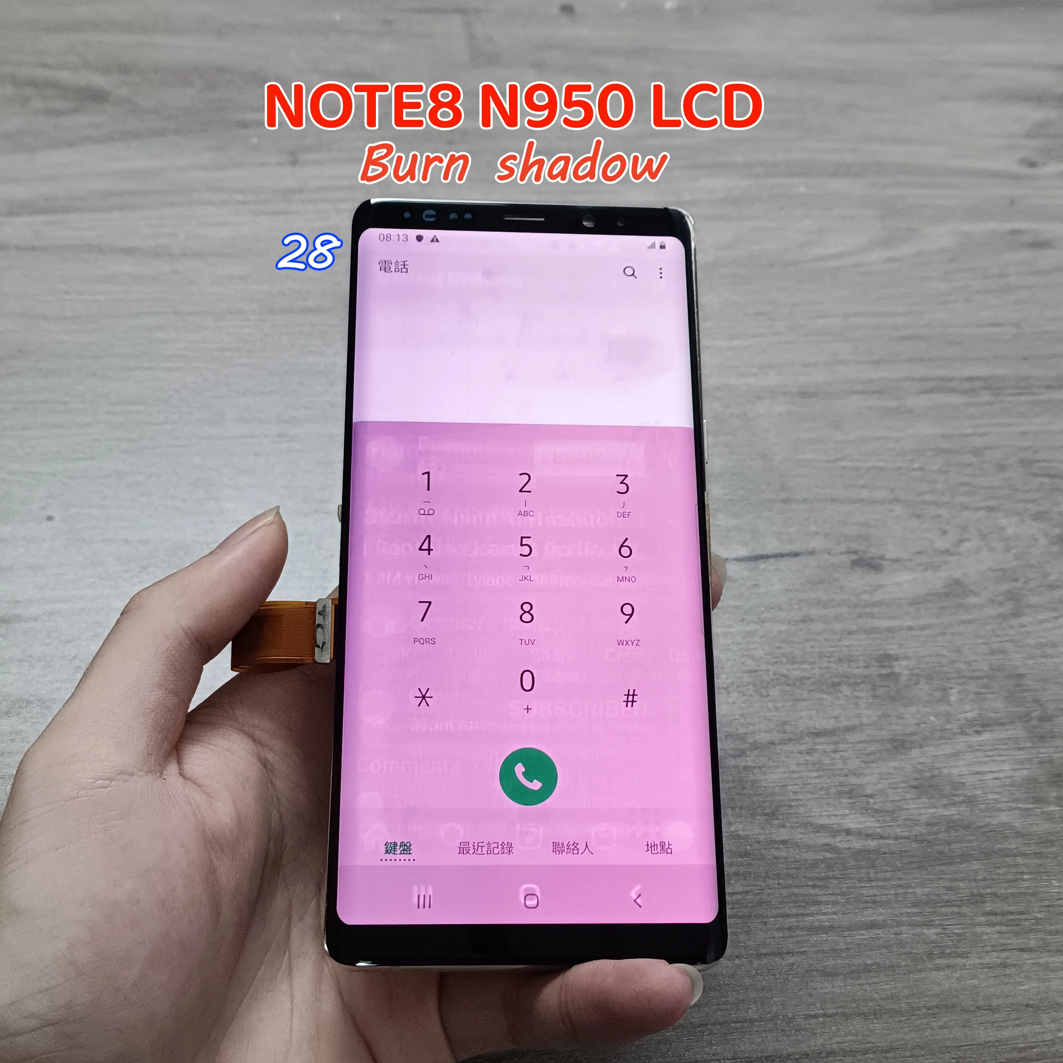 6,3-calowy wyświetlacz AMOLED do Samsung Galaxy Note 8, ekran LCD SM-N950F N950A N950U N950F/DS LCD z ekranem wyświetlacza z wadą