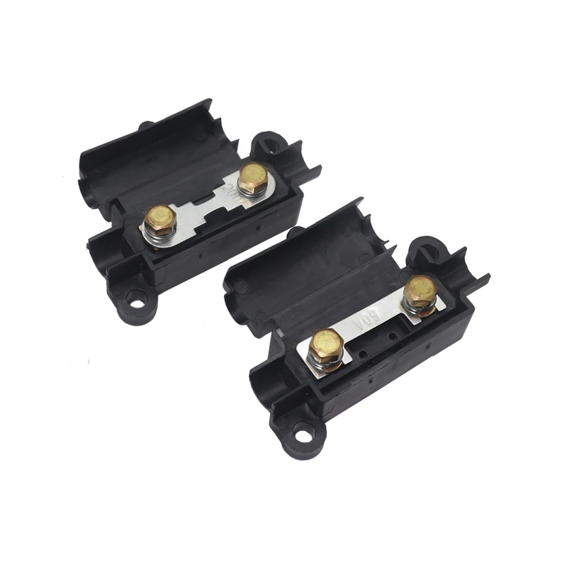 【1Set】 Car Fuse ANS-H2 30A 40A 50A 60A 70A 100A 120A 200A 1 Way Fuse Box Small Fork Bolt Fuse Holder
